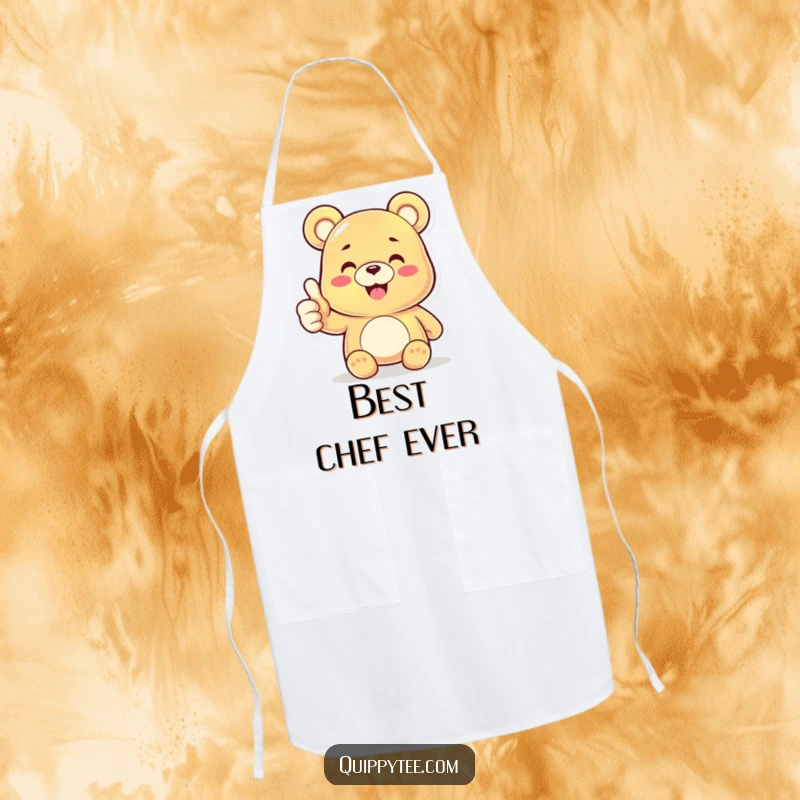 Funny Gummy Bear Thumbs Up Apron: A happy character giving a confident thumbs up, perfect for a funny cooking gift.