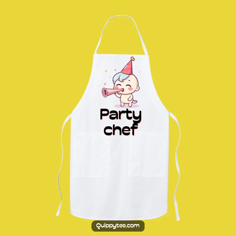 Funny Party Apron: Excited Horn Blower Style, Perfect Funny Gift for Hosts