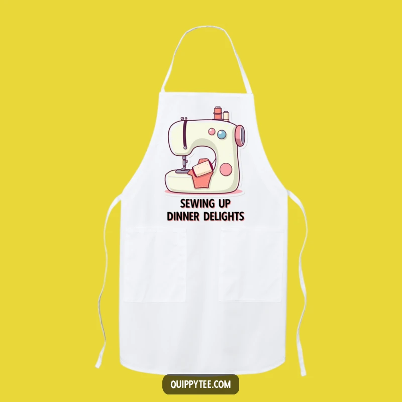 Funny Sewing Machine Bobbin Apron: Keep Clean with Hilarious Crafting Style