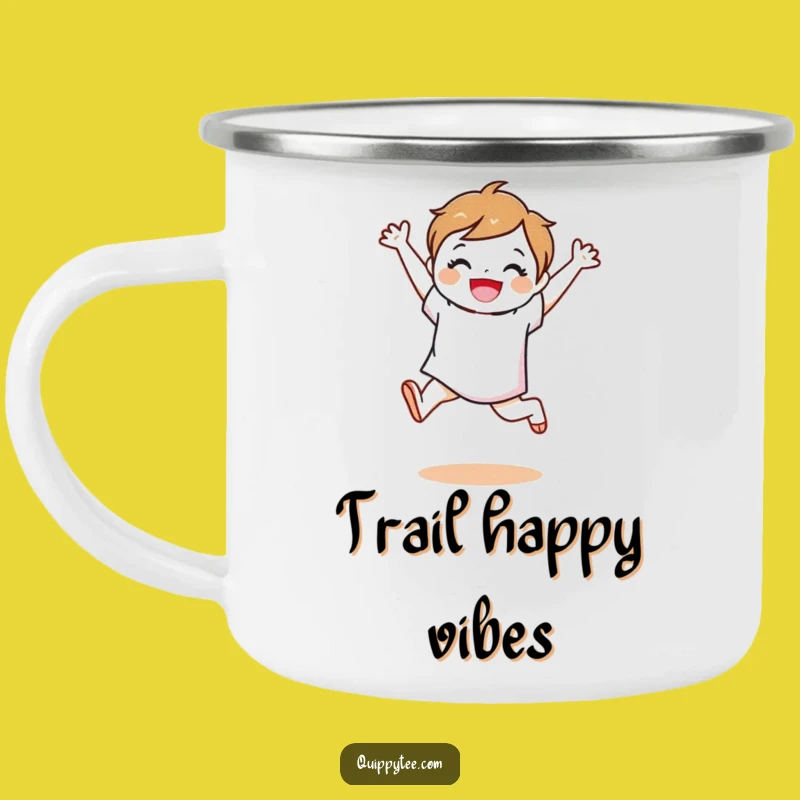 Funny Fabric Swatch Leap Camping Mug: Durable Character, Hilarious Outdoor Gift