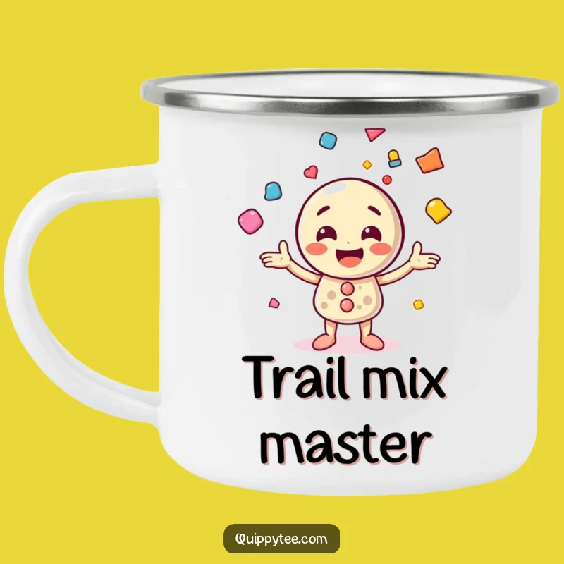 Funny Button Juggling Shapes Camping Mug - Outdoor Fun & Color Gift