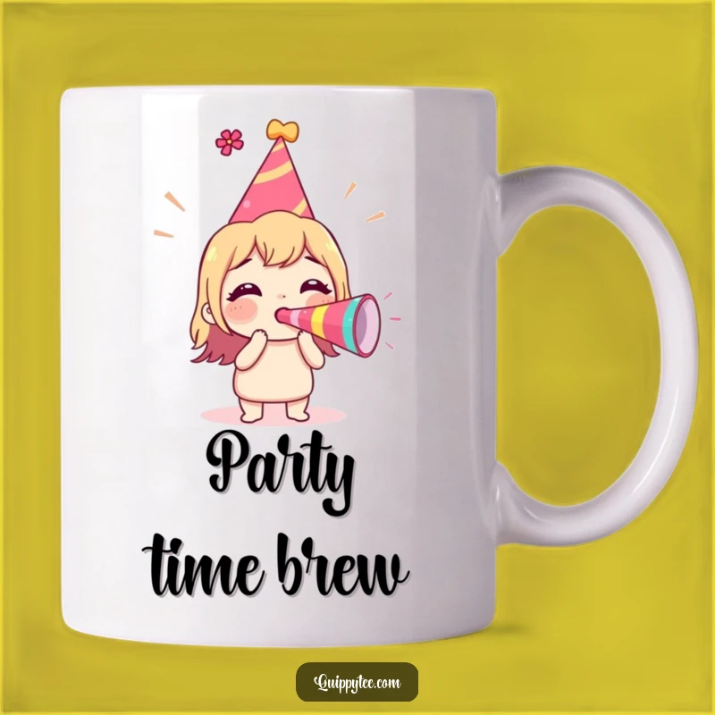 Funny Party Character Mug: Exciting Horn Blower, Perfect Funny Gift