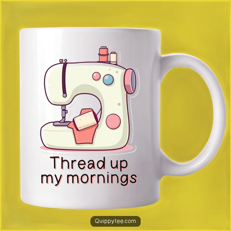 Funny Sewing Machine Bobbin Mug: Hilarious Crafting Gift for Stitching Enthusiasts
