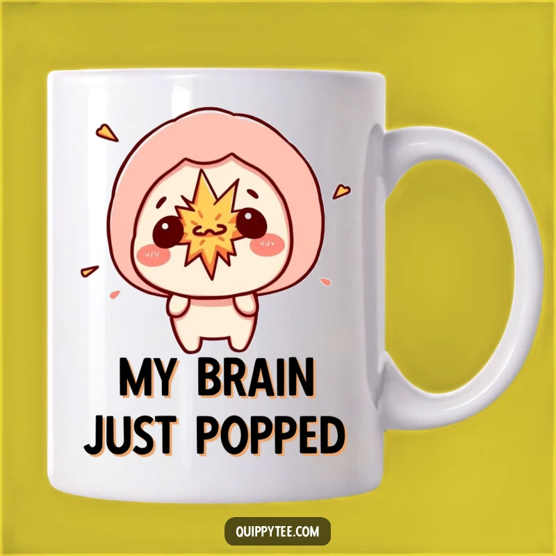 Funny Kawaii Explosion Speech Bubble Mug - Hilarious Chaotic Humor Gift