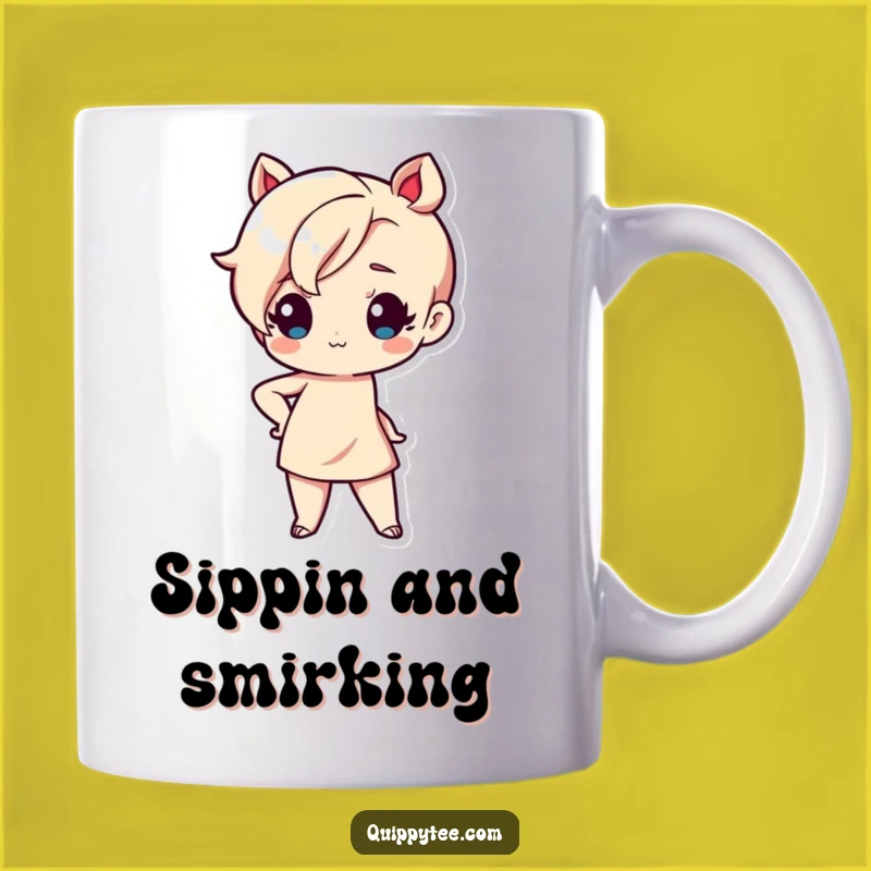 Funny Kawaii Sassy Mug: Cute Attitude Kitty, Perfect Gift for Boss Babes
