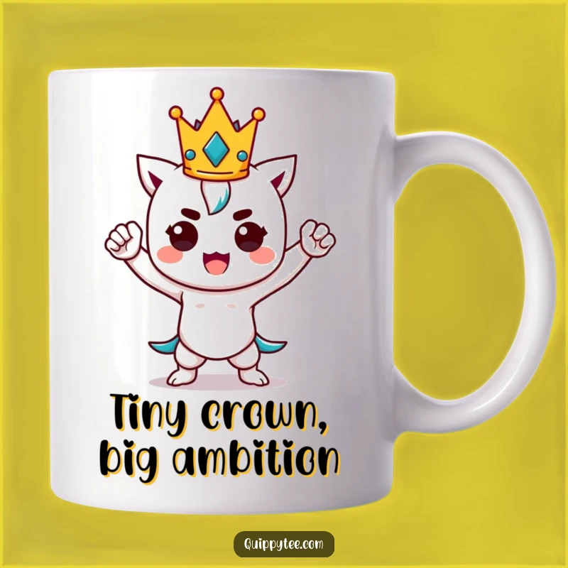 Funny Kawaii Power Pose Queen Mug - Perfect Regal Humor Gift