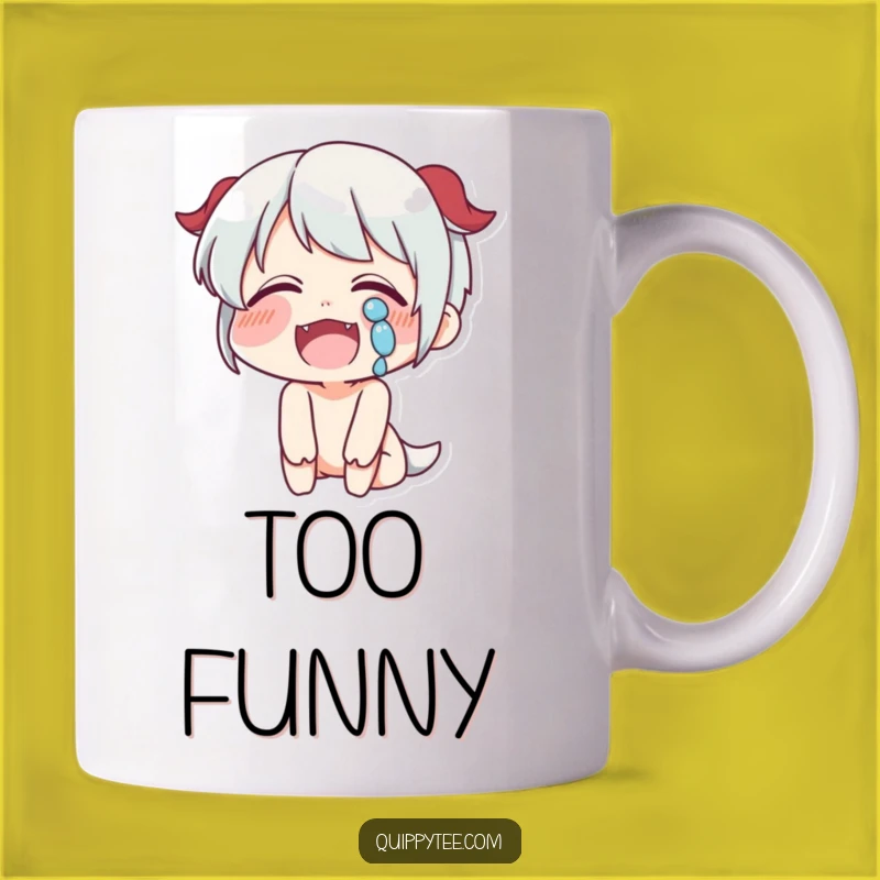 Funny Laughing Mug: Joyful Tears Character, Perfect Funny Gift for Happy People