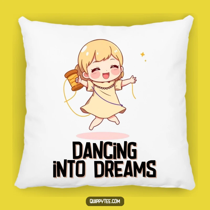 Funny Dancing Thread Pillow: Cozy & Hilarious Decor Accent