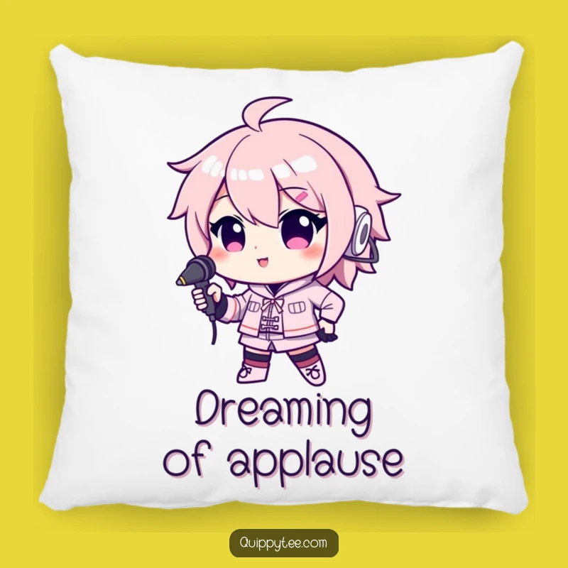 Funny Microphone Kawaii Pillow: Cozy Star Comfort, Perfect Funny Gift