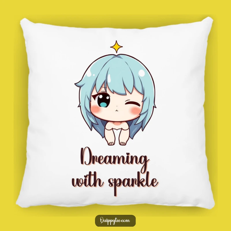 Wink & Sparkle Pillow: Funny Character's Cozy Charm for Playful Comfort