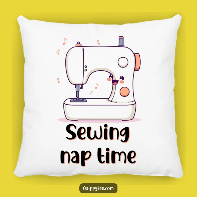 Funny Sewing Machine Pillow - Cozy Crafting Comfort