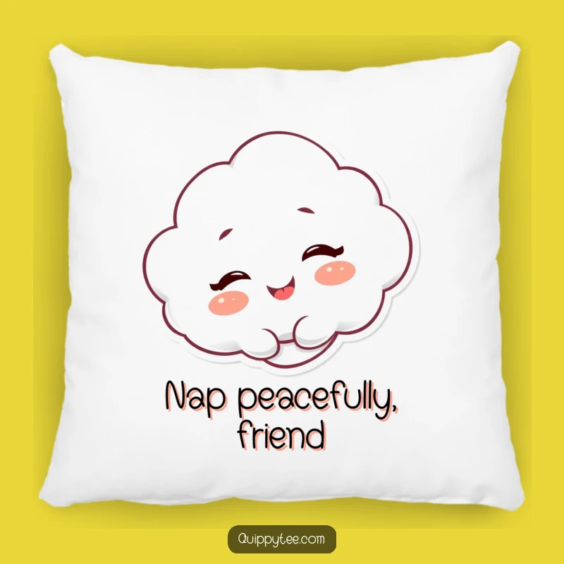 Funny Cloud Giggle Pillow: Comfy & Cheerful Character Accent Pillow