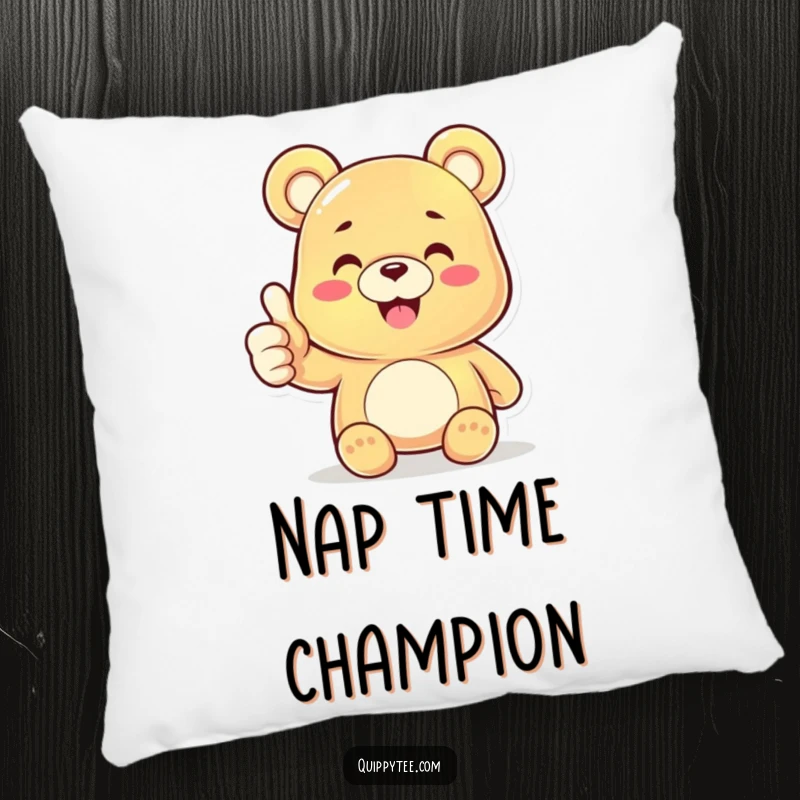 Funny Gummy Bear Thumbs Up Pillow: A smiling character giving a thumbs up, providing funny comfort and a great gift idea.