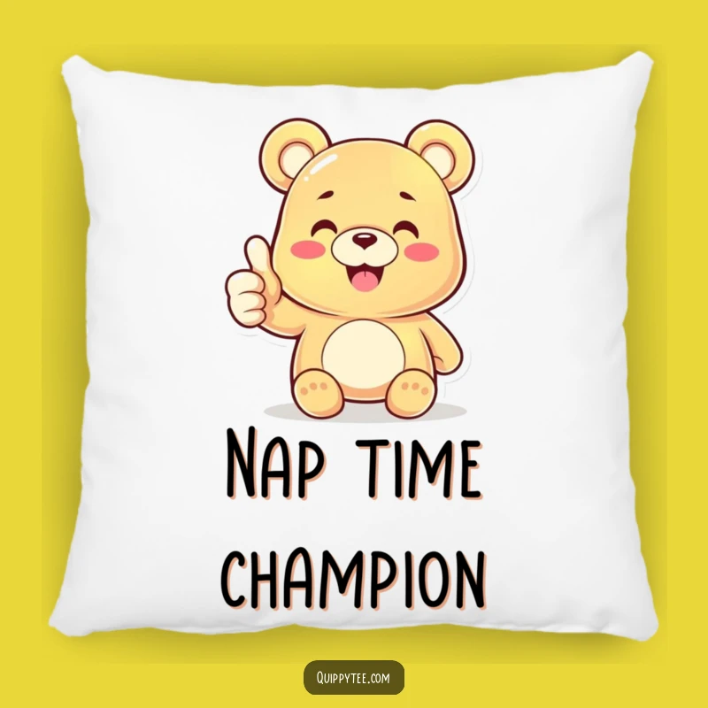 Funny Gummy Bear Thumbs Up Pillow: Cozy Comfort, Hilarious Decor, Perfect Funny Gift