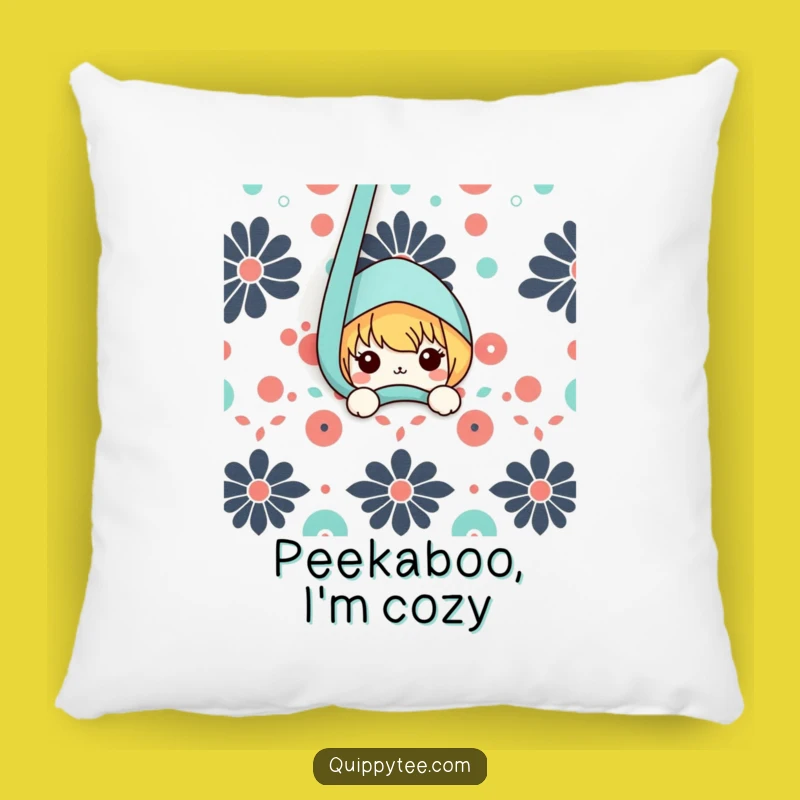 Funny Kawaii Pillow - Cozy Peekaboo Fabric Character Cushion Funny Gift