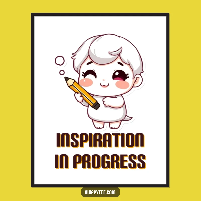 Clever Thinker Digital Print: Funny Character's Art for Instant Wit