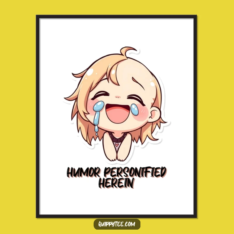 Funny Laughing Cat Digital Art: Printable Character Joy, A Hilarious Wall Decor Gift!