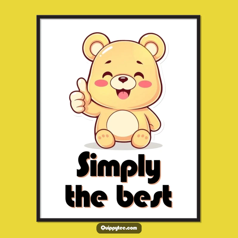 Funny Gummy Bear Thumbs Up Digital Art: Instant Hilarious Decor, A Perfect Funny Gift