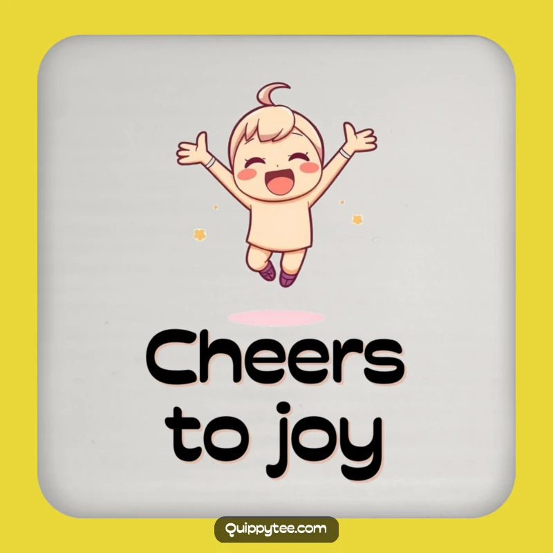 Funny Joyful Leap Coasters: Protect Surfaces with Joy