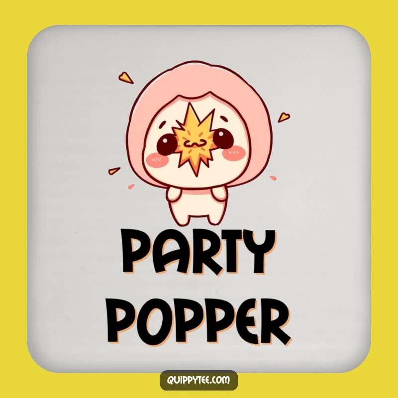 Funny Kawaii Explosion Coaster - Speech Bubble Chaos Drink Gift