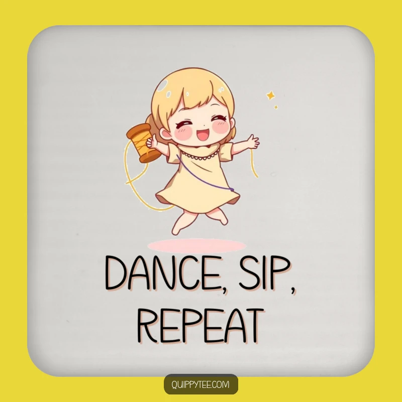 Funny Thread Dance Coasters: Hilarious Drink Protection
