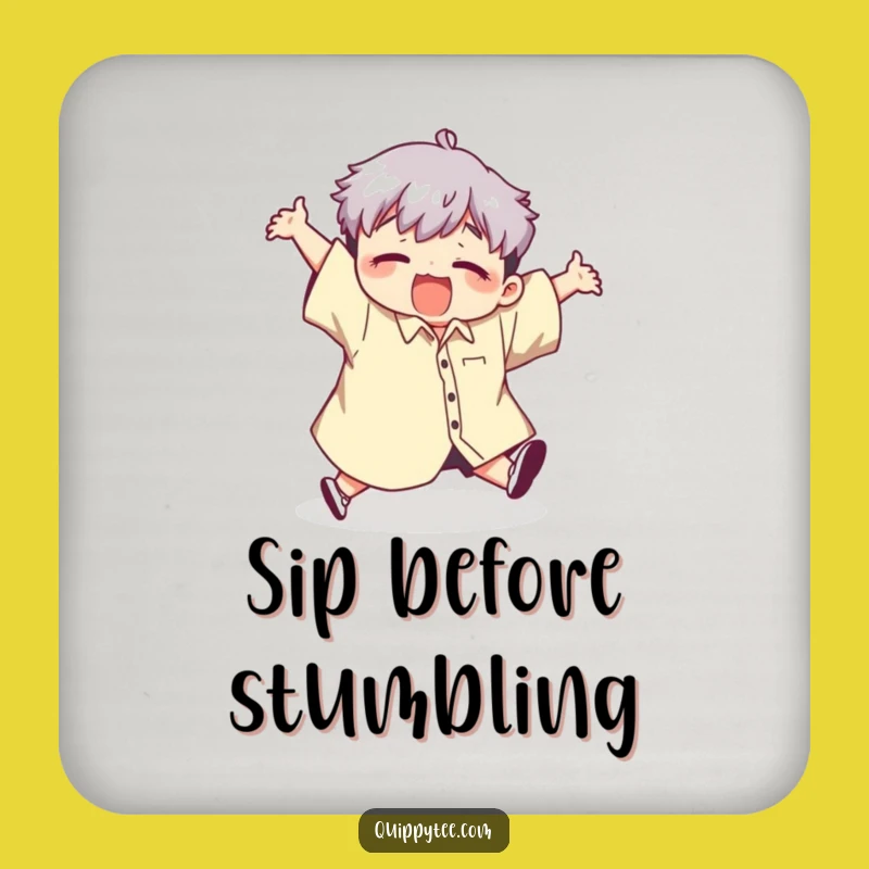 Funny Tripping Coaster: Protect Surfaces with a Comical Fall