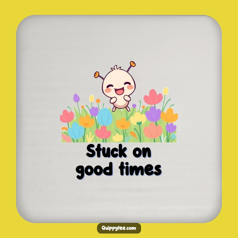 Funny Laughing Needle Drink Coaster: Protect Surfaces, Whimsical Humorous Gift