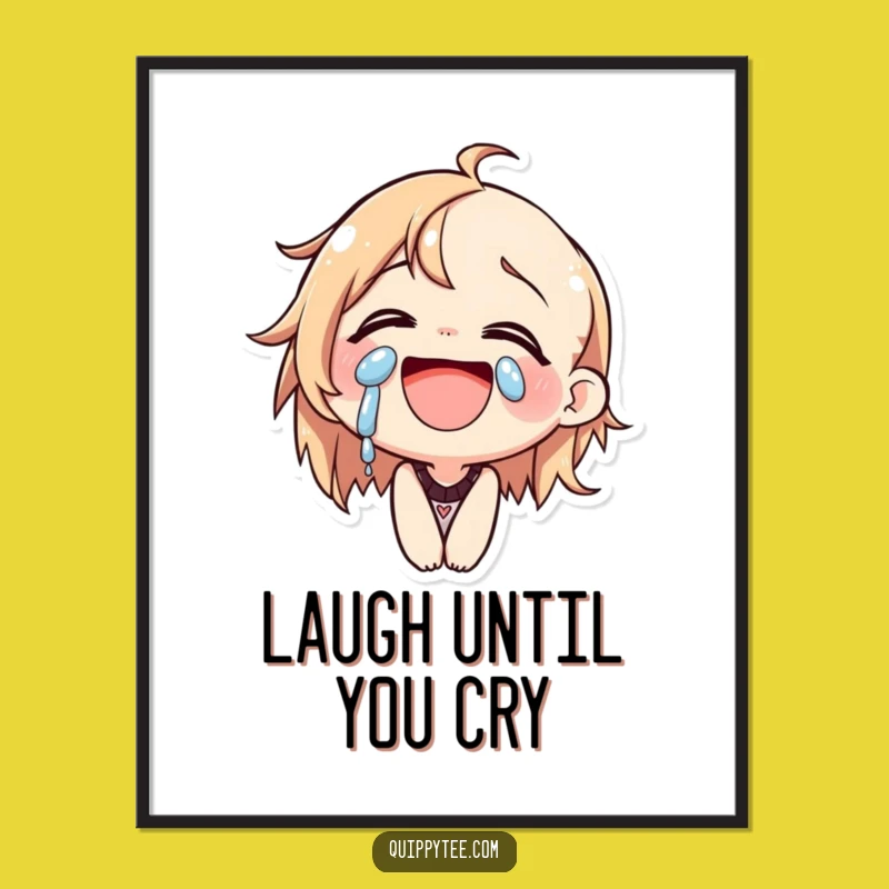 Funny Laughing Cat Poster: Expressive Character Art, A Hilarious Wall Gift!