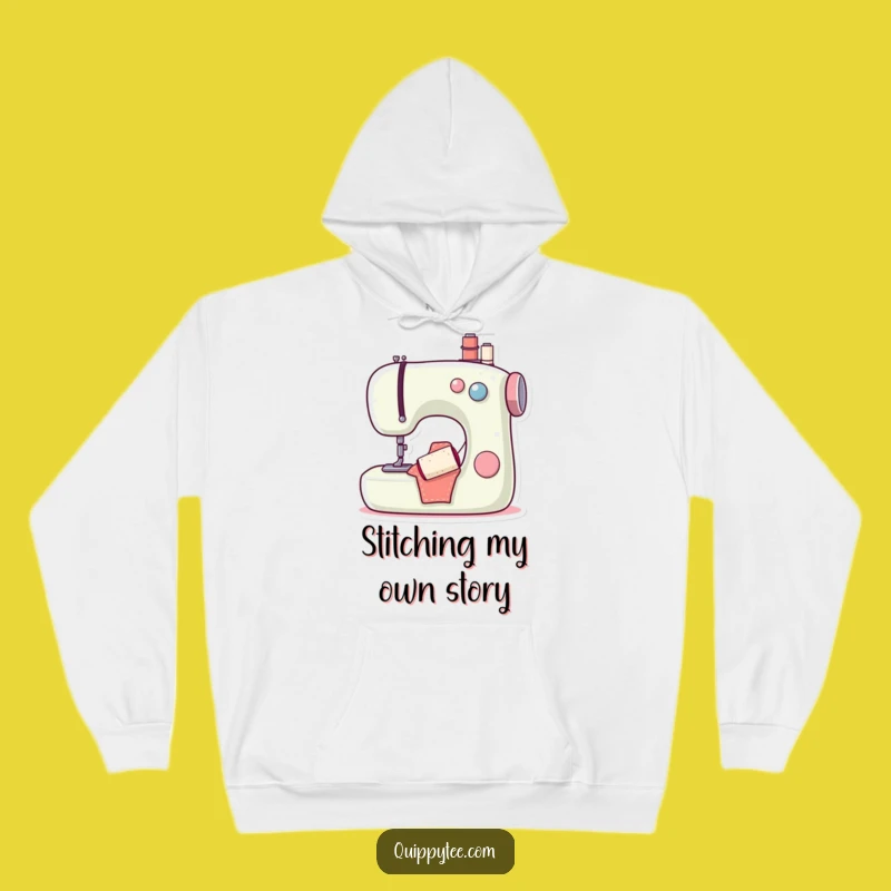 Cozy Funny Sewing Machine Bobbin Hoodie: Warm and Hilarious Gift for Knitters