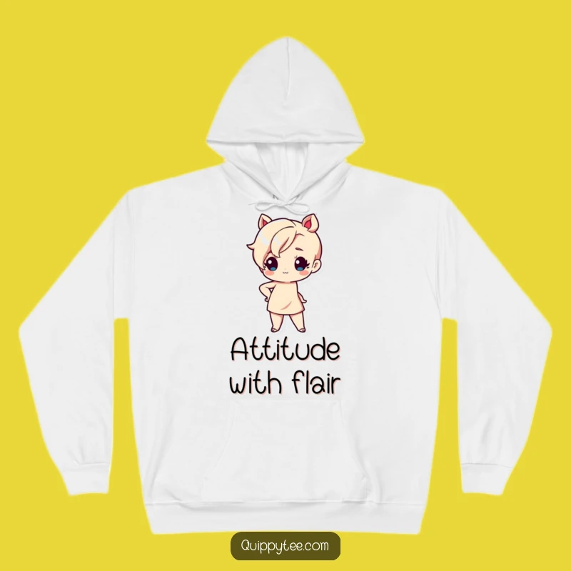 Funny Kawaii Sassy Hoodie: Cozy Attitude Sweatshirt, Hilarious Gift for Trendsetters