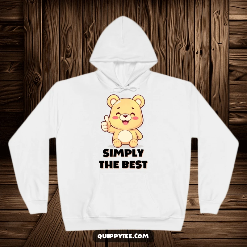 Funny Gummy Bear Thumbs Up Hoodie: A joyful character offering a positive thumbs up, perfect for a funny and comforting gift.