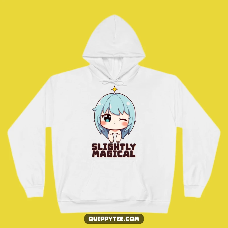 Wink & Sparkle Hoodie: Funny Character's Cozy Charm for Playful Comfort