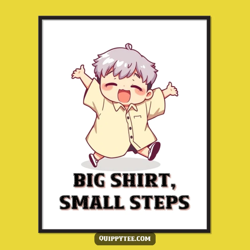 Free Printable Wall Art: Comical Tripping Character, Funny Downloadable Decor