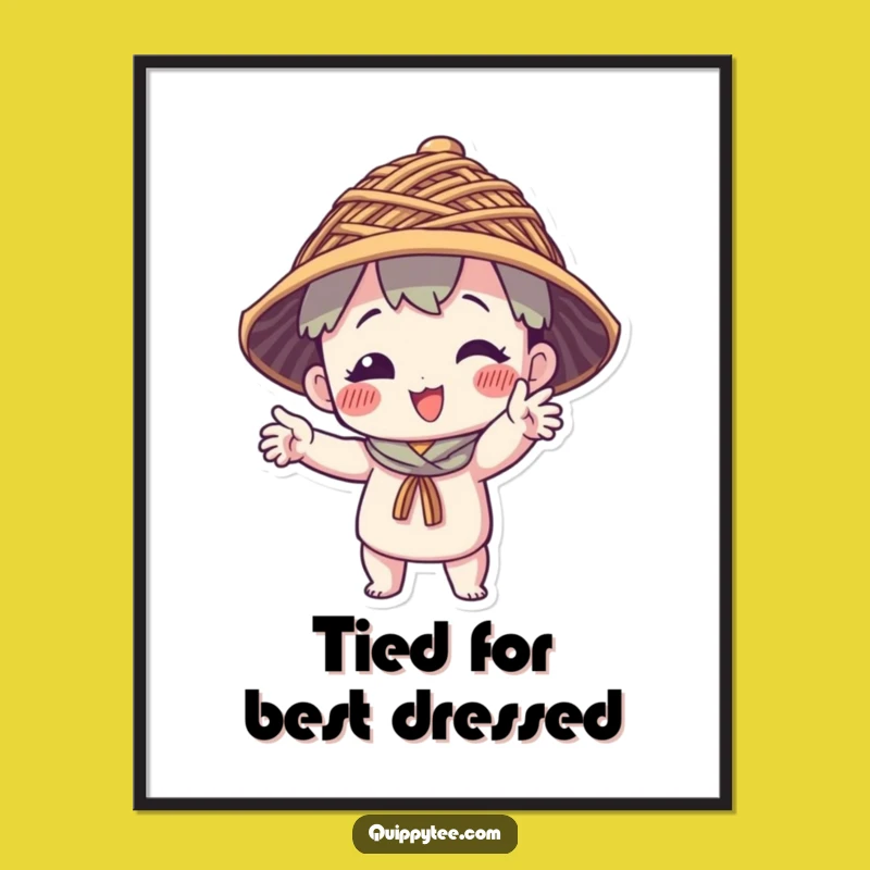 Free Printable Wall Art: Funny Thread Hat Character Whimsical Decor