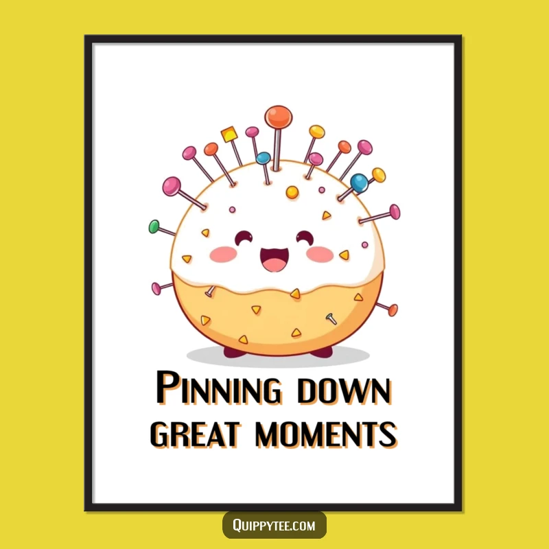 Free Printable Wall Art: Pin Cushion Charm for Your Creative Space