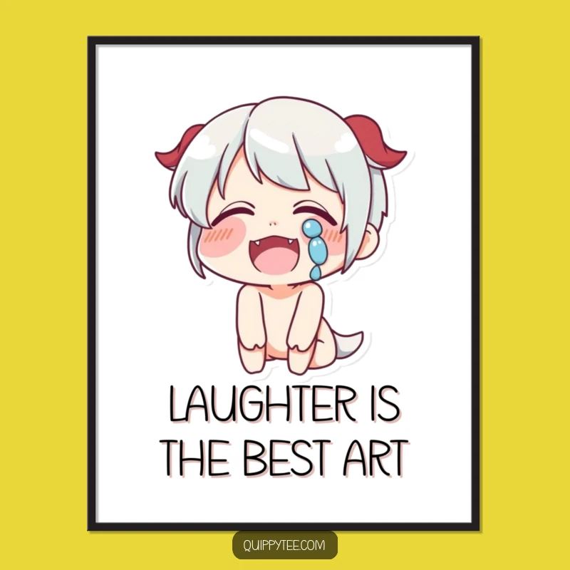 Funny Free Printable Wall Art: Laughing Tears Man DIY Decor