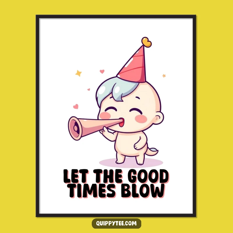 Funny Free Printable Wall Art: Excited Party Guy DIY Decor