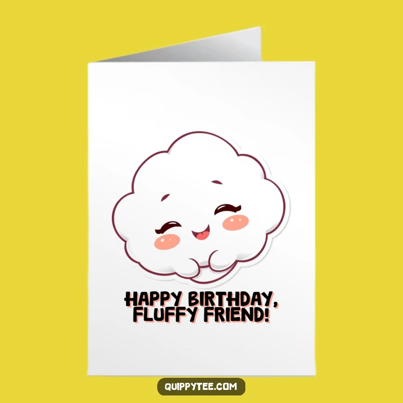 Free Printable Funny Cloud Birthday Card - Giggling DIY Downloadable