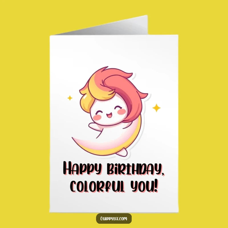 Free Printable Happy Rainbow Birthday Card - Joyful DIY Downloadable