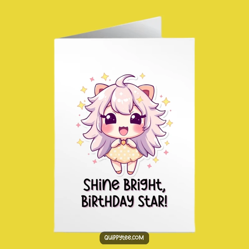 Free Printable Funny Birthday Card: Sparkle Dust Excitement Downloadable Gift