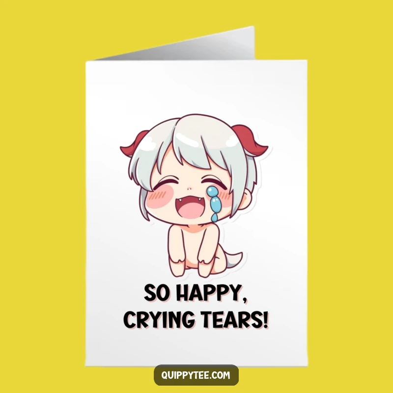 Free Printable Congrats Card: Laughing Tears Man DIY Downloadable