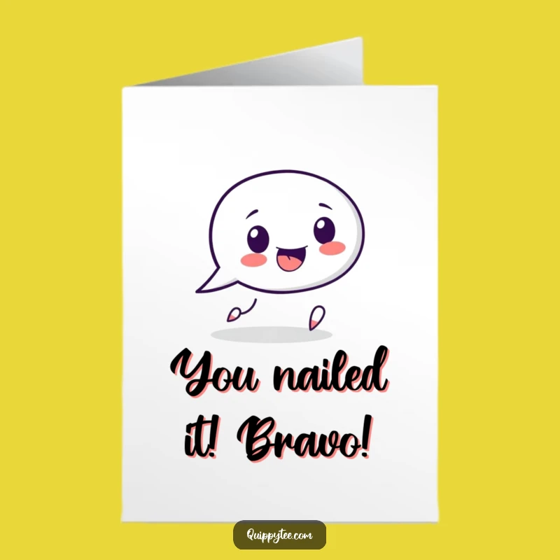 Free Printable Speech Bubble Congrats Card: Punctuate Your Success with Fun!