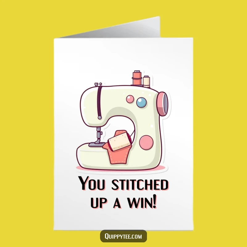Free Printable Sewing Card: Congrats to the Crafty Winner!