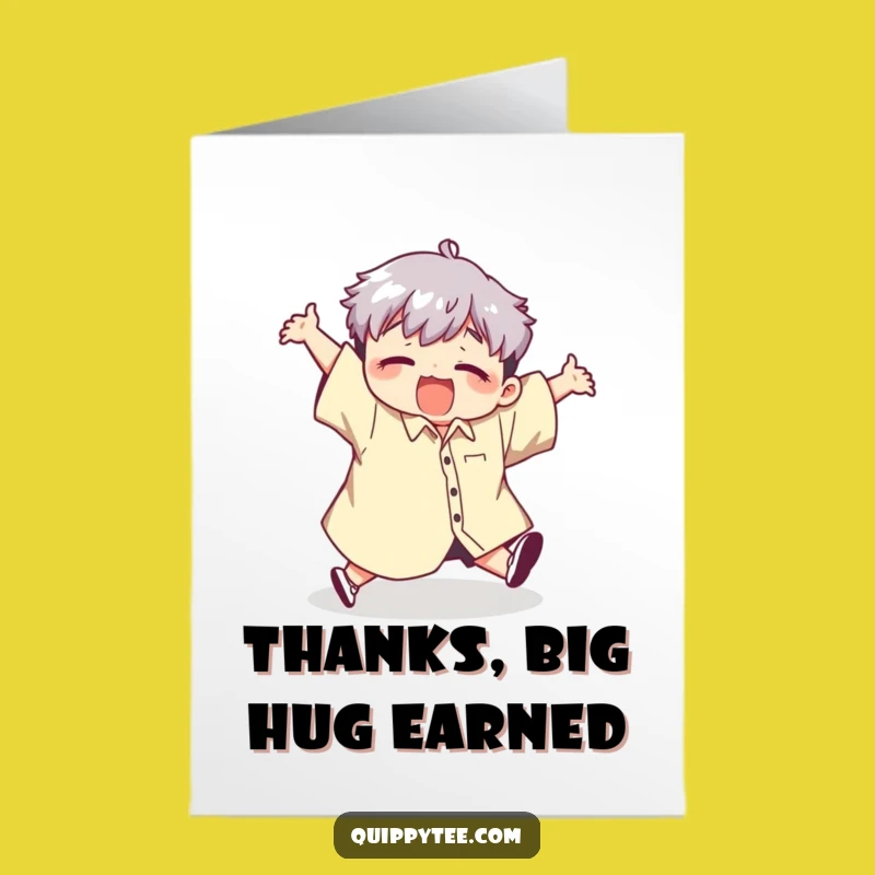 Free Printable Thank You Card: Tripping Character Thanks, Funny Downloadable Gift