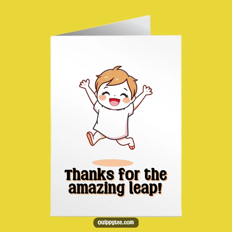 Free Printable Thank You Card: Fabric Swatch Leap Funny Downloadable Gift
