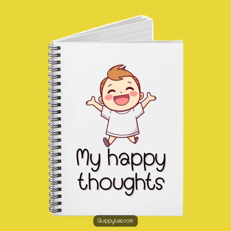 Joyful Speech Bubble Notebook: Funny Character's Happy Jumps for Bright Ideas