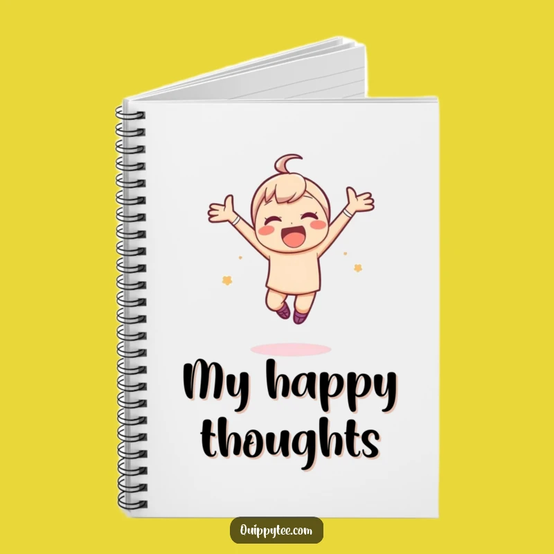 Funny Joyful Leap Notebook: Write Your Happy Thoughts, Great Funny Gift