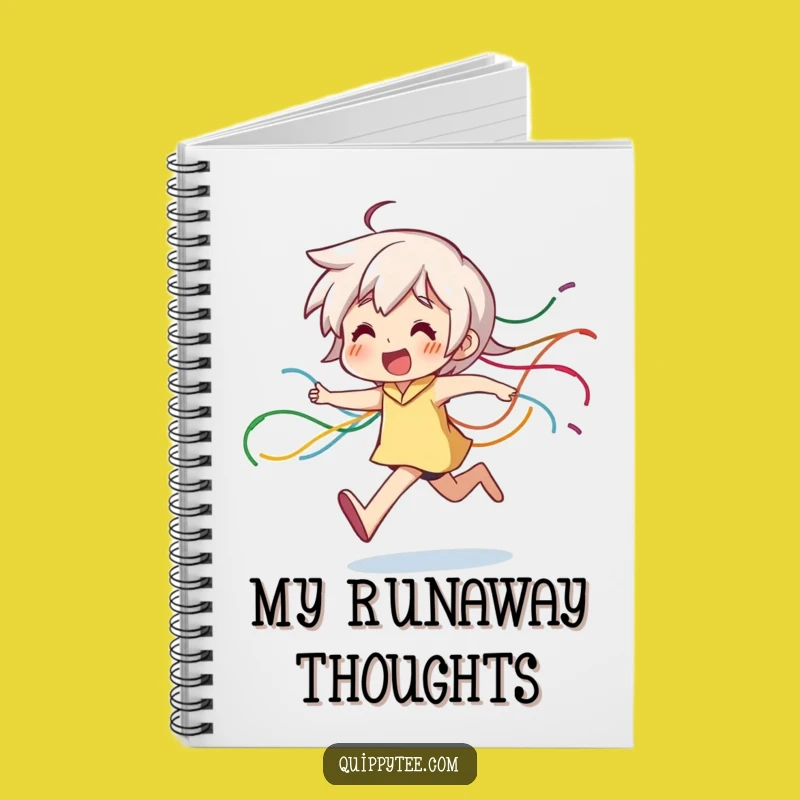 Funny Running Thread Character Notebook: Capture Ideas with Energetic Style