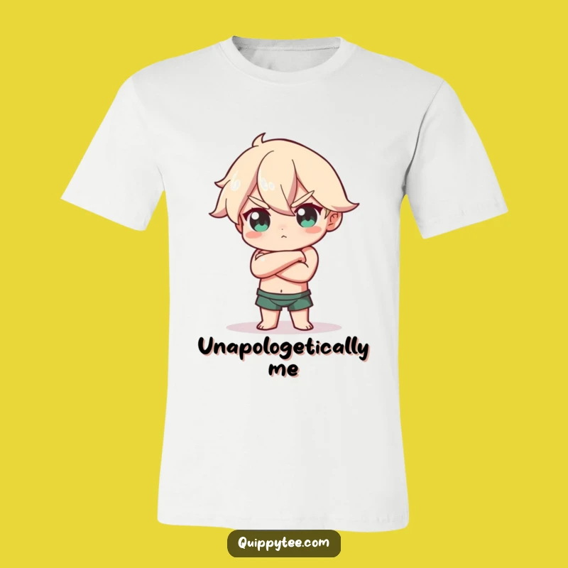 Confident Pose T-Shirt: Funny Character's Bold Statement for Assertive Style
