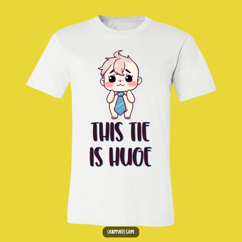 Funny Flustered Kawaii Tie T-Shirt - Overwhelmed & Hilarious Gift